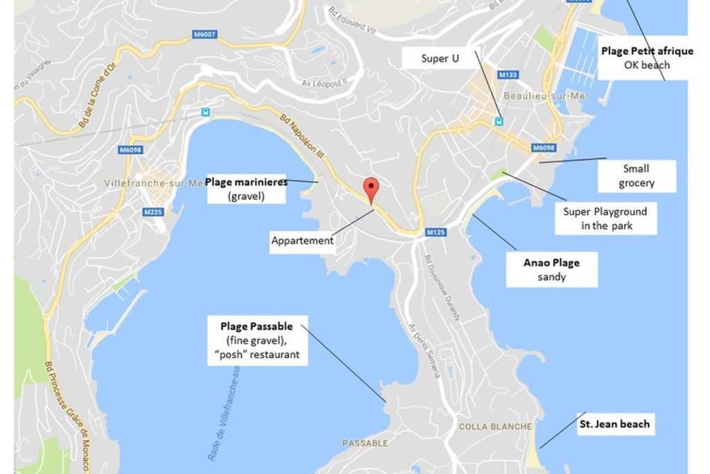 La Petite Cachette - Pool And 150M To The Beach Apartment วีลล์ฟรองซ์-ซูร์-แมร์ ภายนอก รูปภาพ